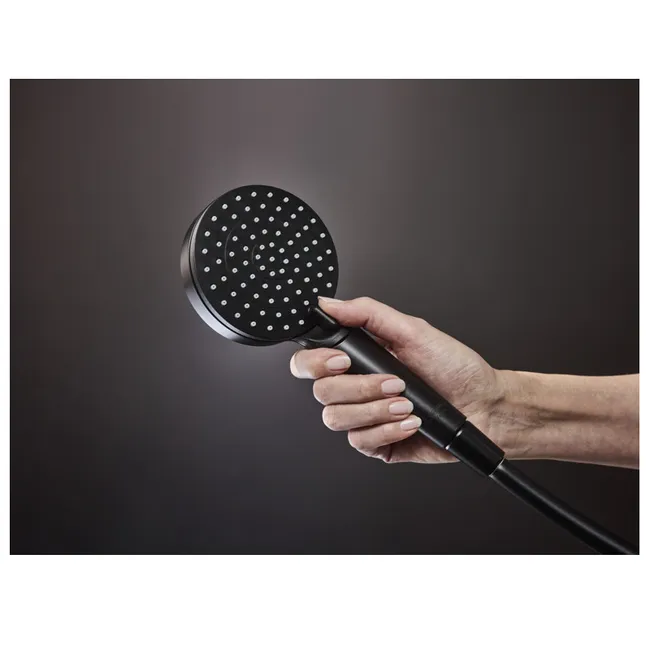 Hansgrohe Vernis Shape Colonne de douche avec mitigeur thermostatique noir – Image 3